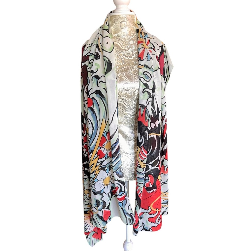 Ed Hardy Christian Audigier
Colorful Unisex Wrap Shawl Scarf Festival Coachella